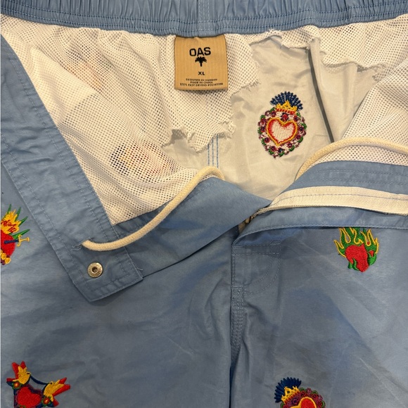 OAS Size XL Stamped Hearts Bathing Suit - Picture 2 of 3